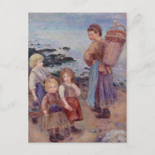 Cartão Postal Pierre Auguste Renoir Pescadores de Mexilhões em B
