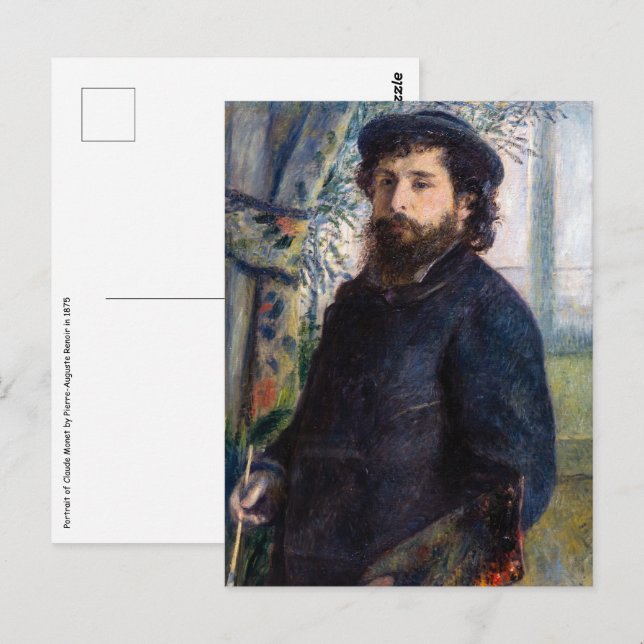 Cartão Postal Pierre Auguste Renoir - Retrato de Claude Monet (Frente/Verso)