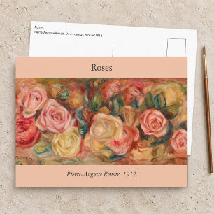 Cartão Postal Pierre-Auguste Renoir - Rosas