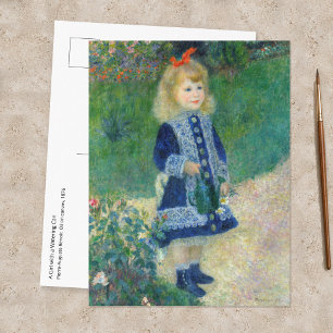 Cartão Postal Pierre-Auguste Renoir - Uma garota com uma lata de