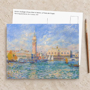 Cartão Postal Pierre-Auguste Renoir - Veneza, o Palácio do Doge