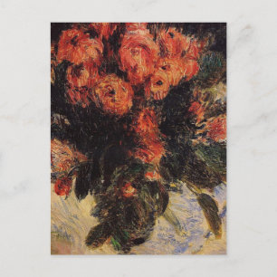 Cartão Postal Pierre Auguste Renoir Vintage Rosas