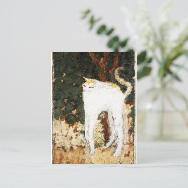 Cartão Postal Pierre Bonnard, The White Cat, 1894 (Em pé/Frente)