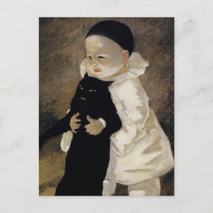 Cartão Postal “Pierrot e o Gato” por Theophile Steinlen