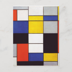 Cartão Postal PIET MONDRIAAN - Compositon A 1923