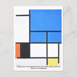 Cartão Postal Piet Mondrian