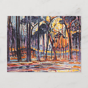 Cartão Postal Piet Mondrian, Bosque perto de Oele,
