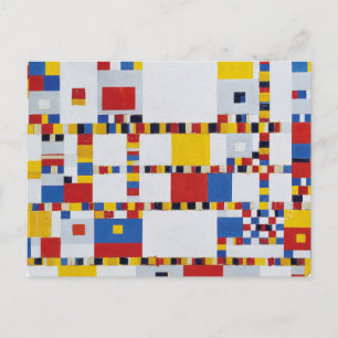 Cartão Postal piet mondrian, vitória.boogie-woogie