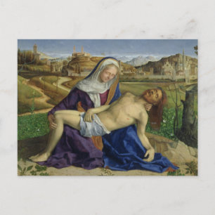 Cartão Postal Pieta, c.1505 (óleo no painel) (posto 1996 restor