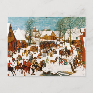 Cartão Postal Pieter Bruegel, o Massacre dos Idosos