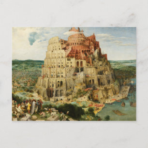 Cartão Postal Pieter Bruegel, o Velho - A Torre de Babel