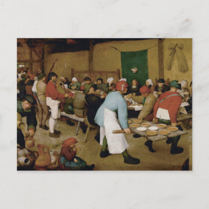 Cartão Postal Pieter Bruegel, o Velho - Casamento Camponês