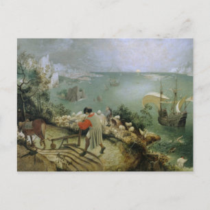 Cartão Postal Pieter Bruegel, o Velho - Paisagem Caiu de Icarus