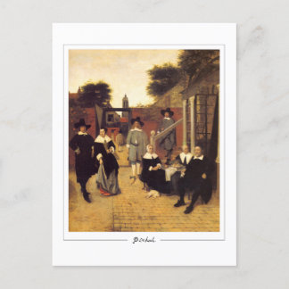 Cartão Postal Pieter de Hooch nº 143 - Cartão-postal de arte