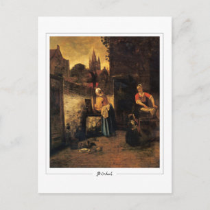 Cartão Postal Pieter de Hooch nº 147 - Cartão-postal de arte