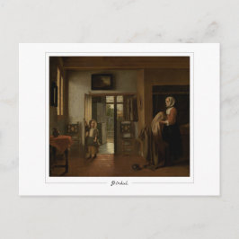 Cartão Postal Pieter de Hooch nº 90 - Cartão-postal de arte