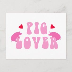 Cartão Postal Pig Lover_01