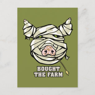 Cartão Postal Pig Mummy