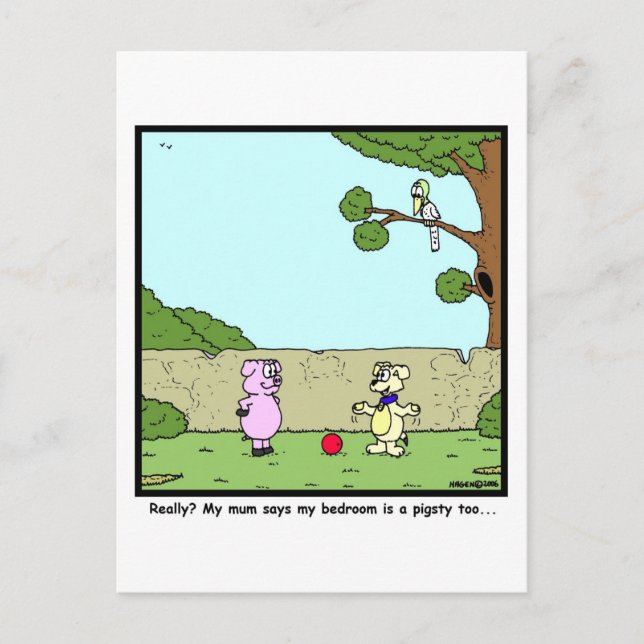 Cartão Postal Pigsty (Frente)