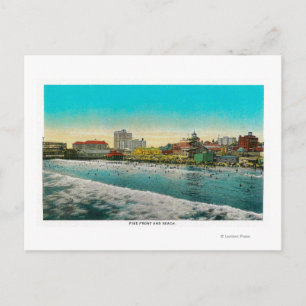 Cartão Postal Pike Front e Long Beach, Califórnia