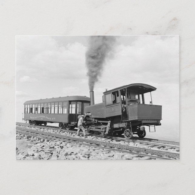 Cartão Postal Pikes Peak Rail, 1900 (Frente)