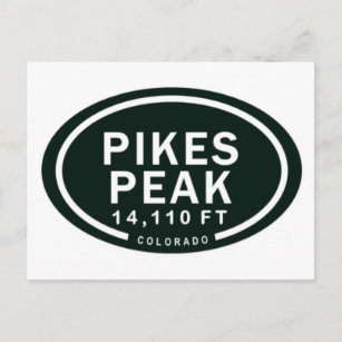 Cartão Postal Pikes Pico 14.110 FT Colorado Rocky Mountain