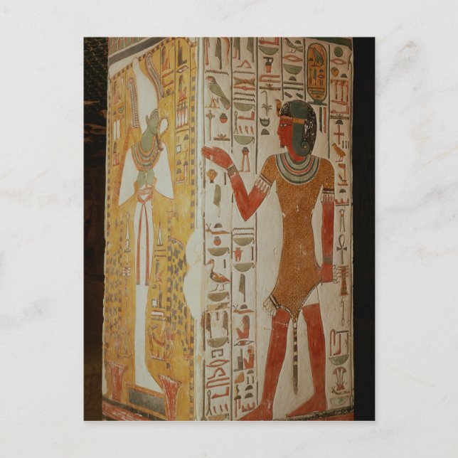 Cartão Postal Pilar representando Osiris e um padre vestindo (Frente)
