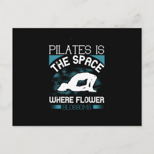 Cartão Postal Pilates é o Espaço Onde as Flores Desabrocham