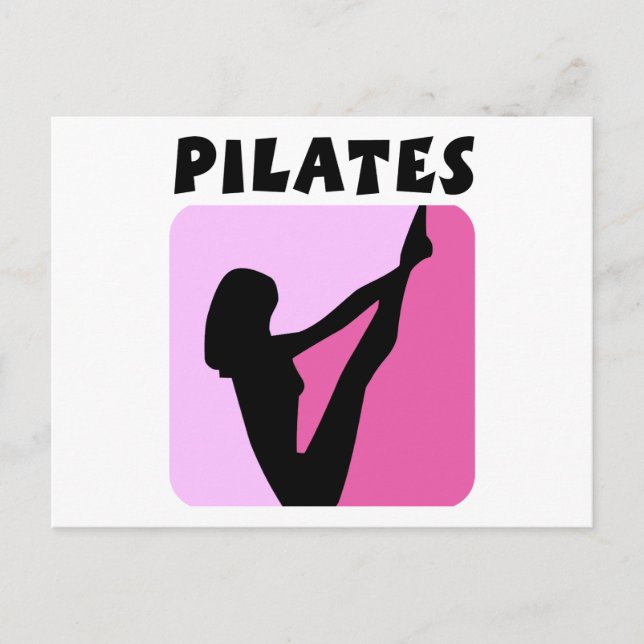 Cartão Postal Pilates figura design! (Frente)