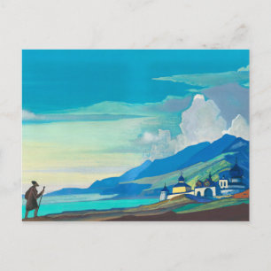 Cartão Postal Pilgrim of the Radiant City by Nicholas Roerich