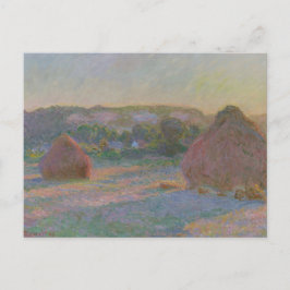 Cartão Postal Pilha de Trigo (Fim de Verão) de Claude Monet 1890