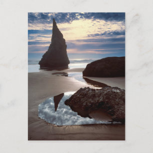 Cartão Postal Pilha do mar em forma de espinho Face Rock Waysi