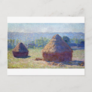 Cartão Postal Pilhas de trigo (fim do Verão), Monet
