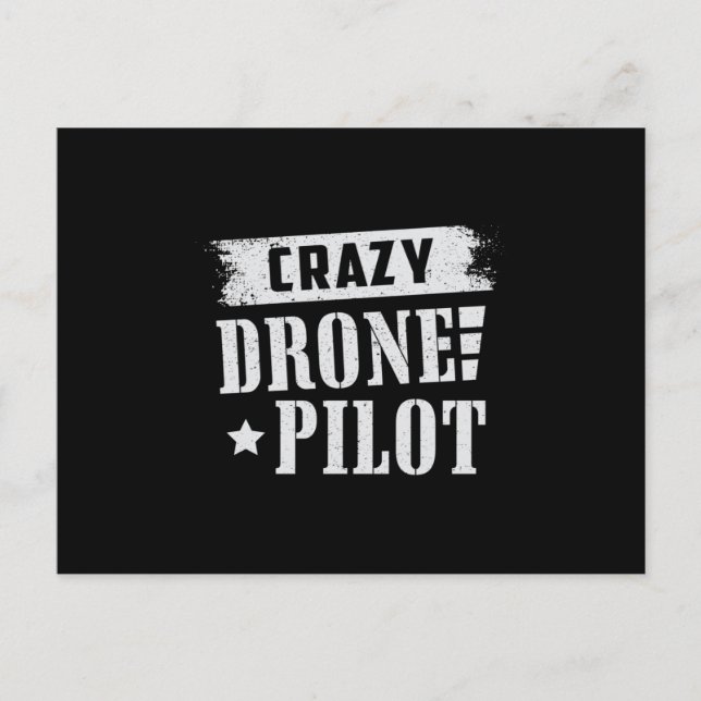 Cartão Postal Piloto de Drone Quadcopter Drones de Câmera FPV Pr (Frente)