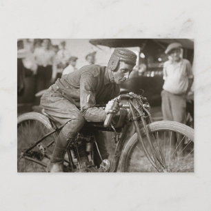 Cartão Postal Piloto de Motocicleta, 1922