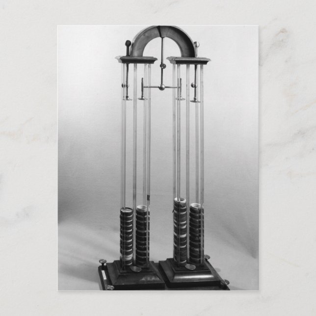 Cartão Postal Piloto Voltaic feito para Jacques Alexandre Charle (Frente)