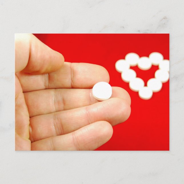 Cartão Postal Pílula de amor (Frente)