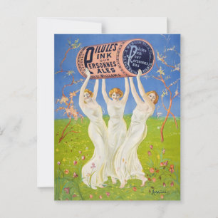 Cartão Postal Pílulas cor-de-rosa para Pessoas pálidas (1910) Es