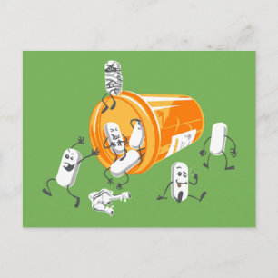Cartão Postal Pílulas loucas