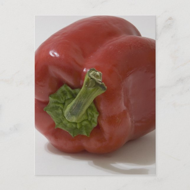 Cartão Postal Pimenta de Bell vermelha (Frente)
