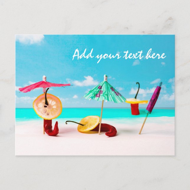 Cartão Postal Pimentões à Beira-Mar (Frente)