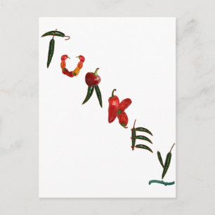 Cartão Postal Pimentões Turquia