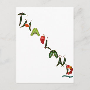 Cartão Postal Pimentos Chili da Tailândia