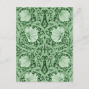 Cartão Postal Pimpernel Verde, William Morris