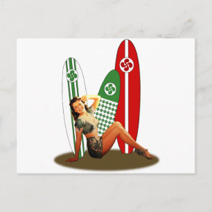 Cartão Postal Pin-up Basque France