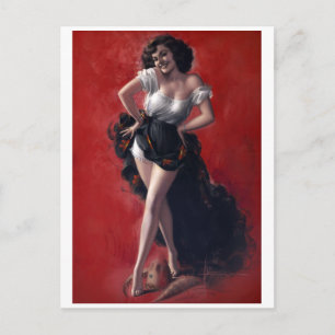 Cartão Postal Pin-up Dançarina
