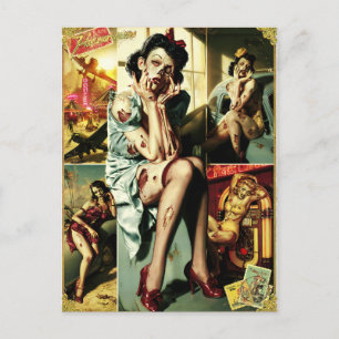 Cartão Postal Pin-Up de Zumbi II