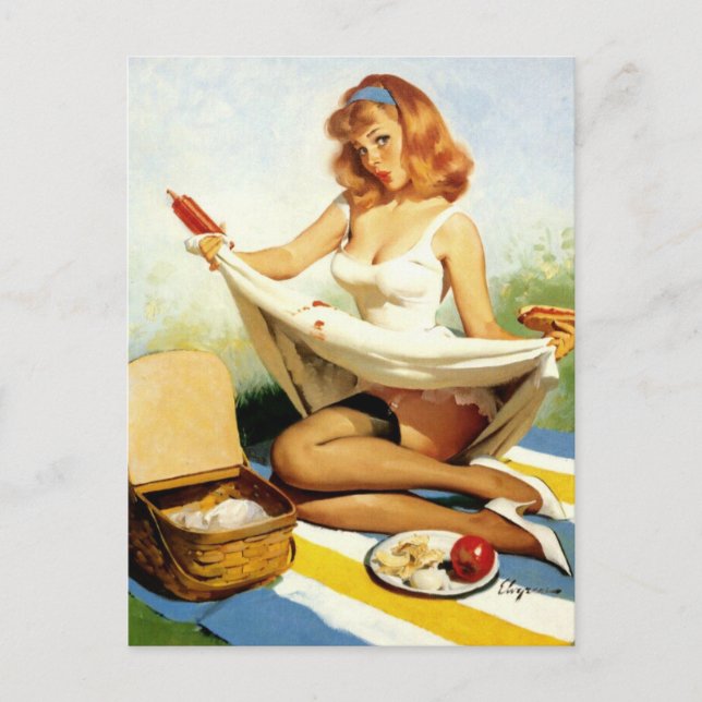 Cartão Postal Pin-Up Picnic (Frente)