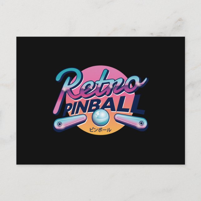 Cartão Postal PINBALL Antigo (Frente)