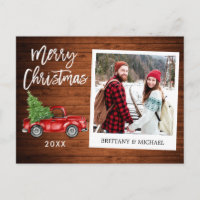 Pincel Script Truck Instant Photo Wood Natal